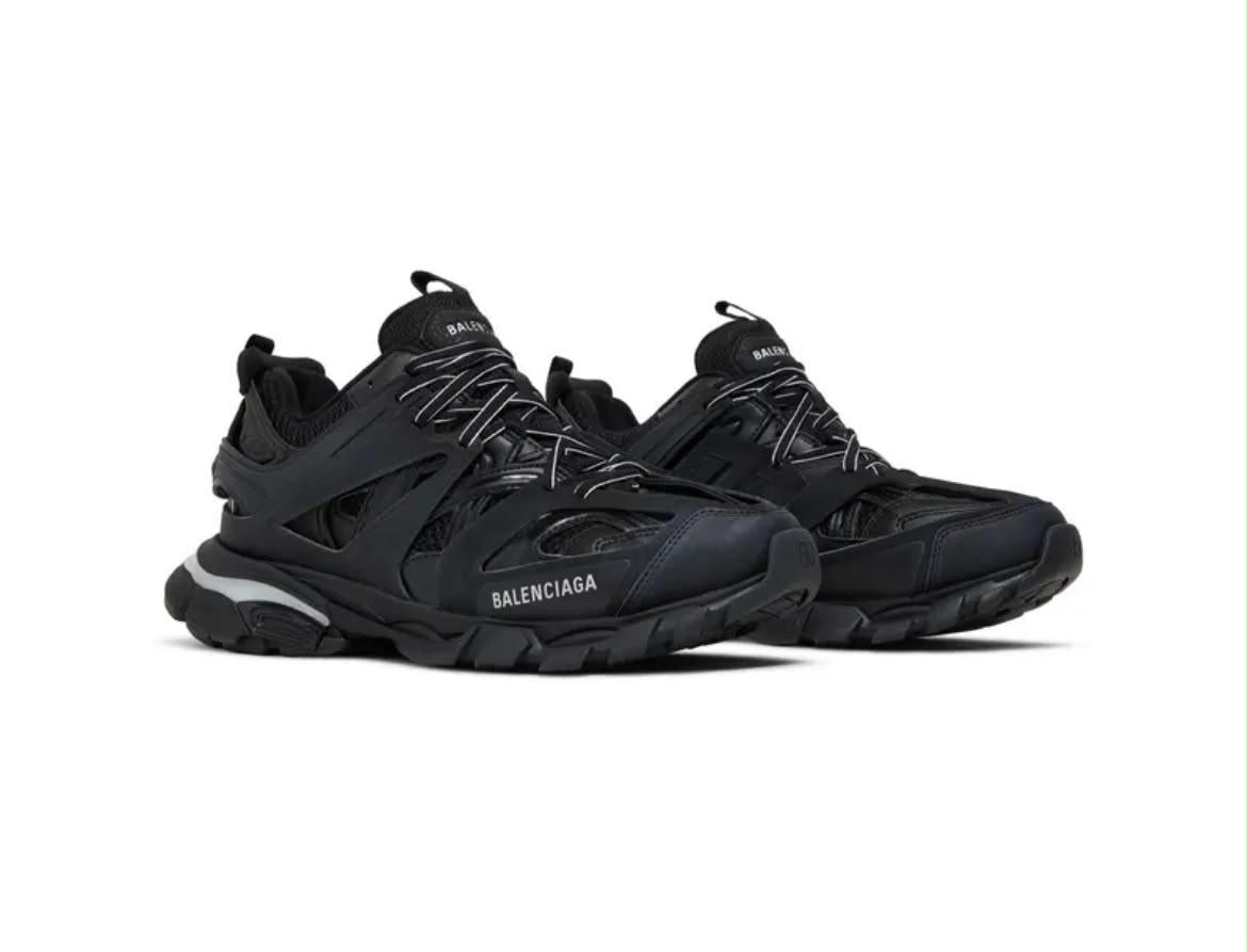 Black Balenciaga LED Track Runners