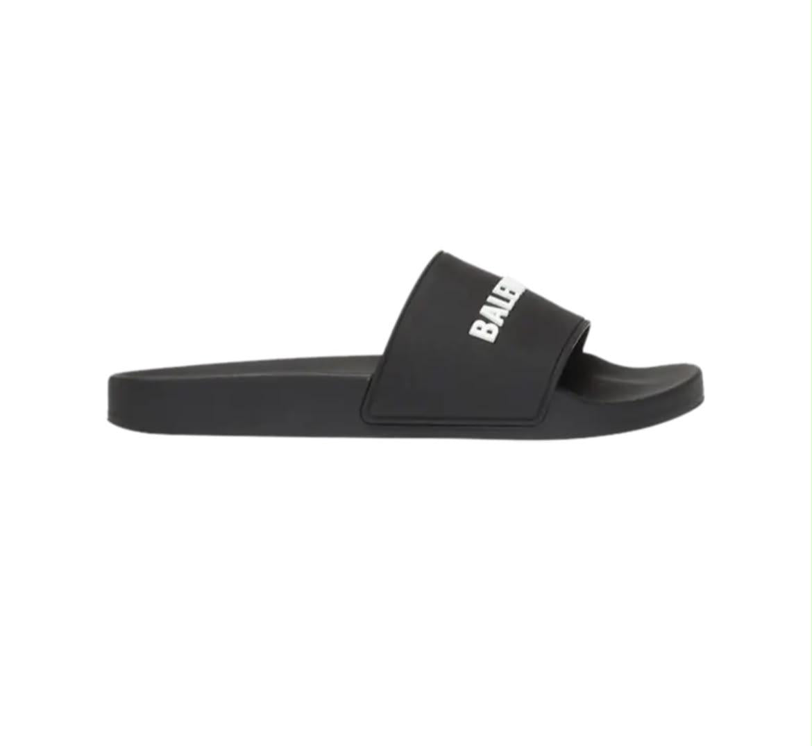 Black Balenciaga Slides