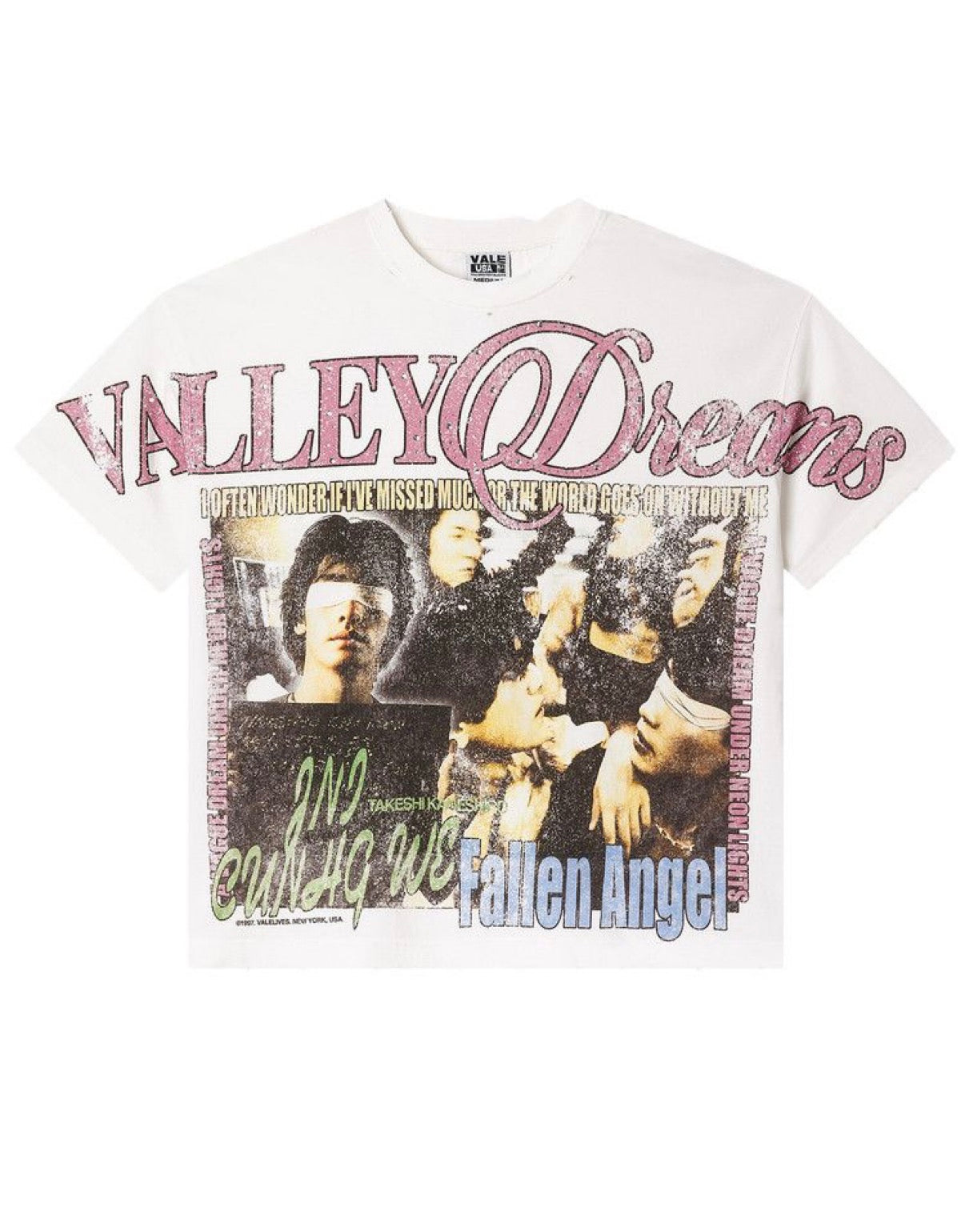White Rhinestone Valley Tee