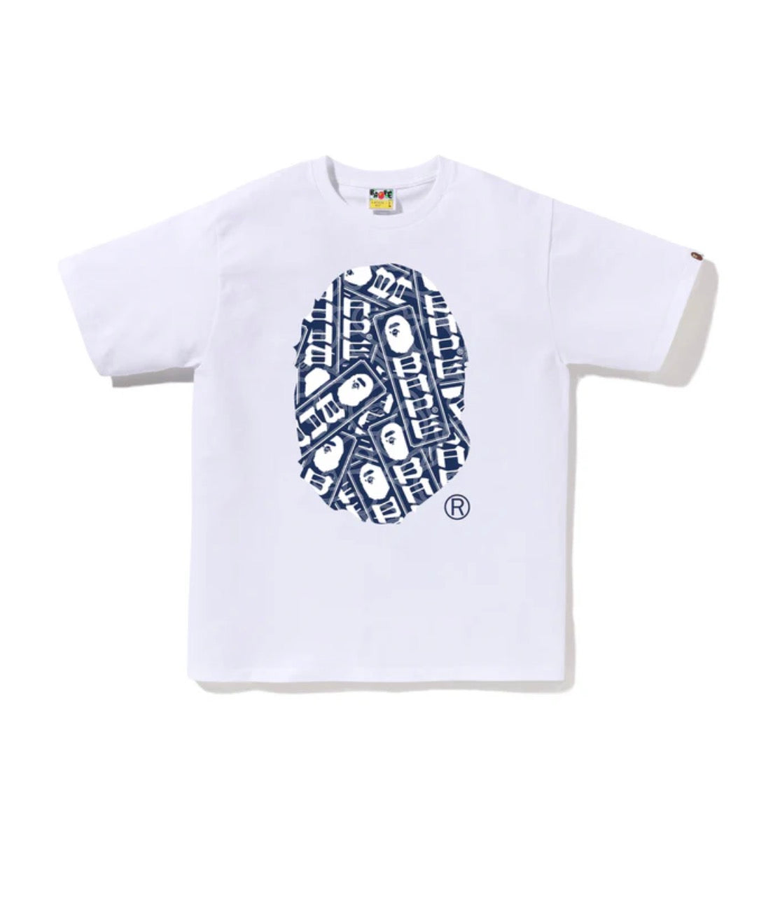 White Japanese Camo Label Bathing Ape Tee
